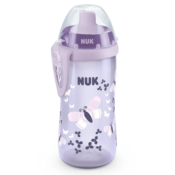 NUK Поильник 300 мл Flexi с 18 мес насадка трубочка